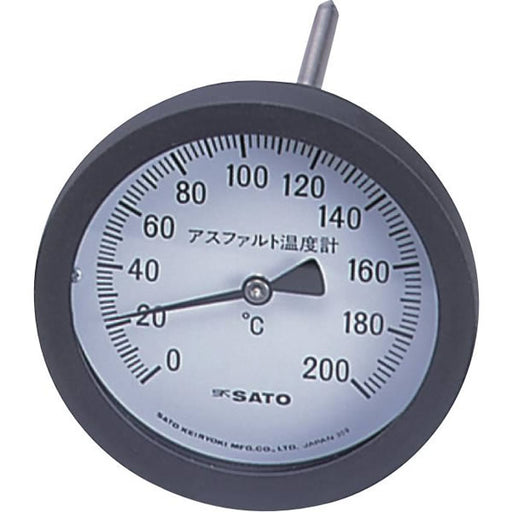 佐藤計量器 アスファルト用温度計　100mmφ/白 AT-100