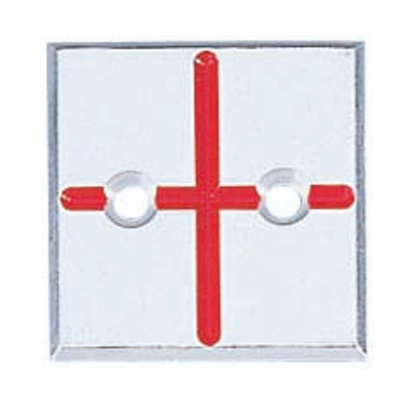 カクマル アルミプレート　十字　2穴 A50C2