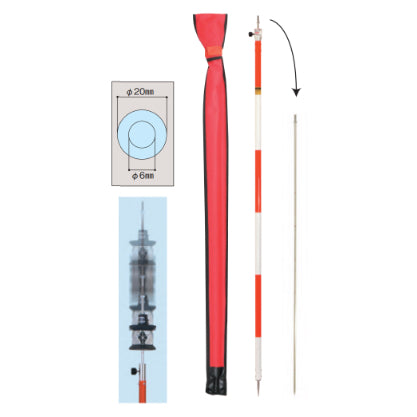 マイゾックス 収納型伸縮ピンポール収納型伸縮ポール PP6-1200S
