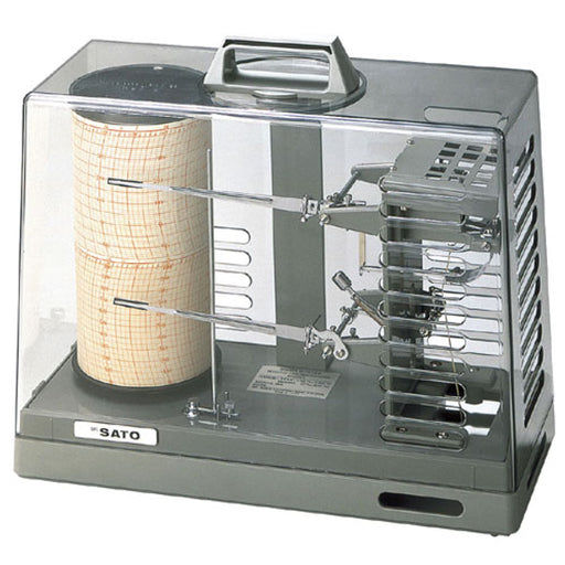 佐藤計量器 シグマⅡ型温湿度記録計 クォーツ式 7210-00