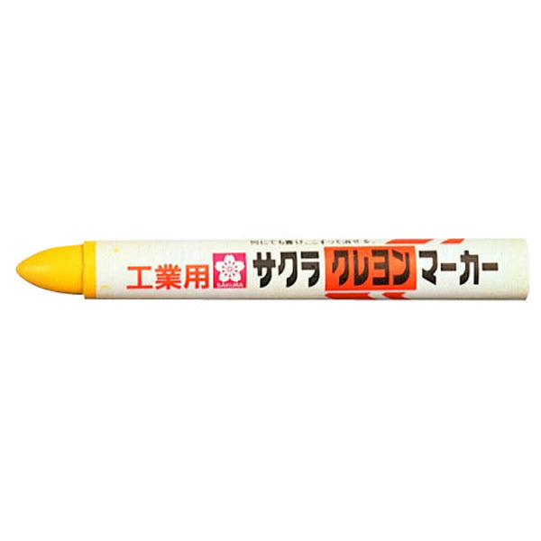 サクラクレパス 工業用クレヨンマーカー 黄(10本入) GHY-3 キイロ