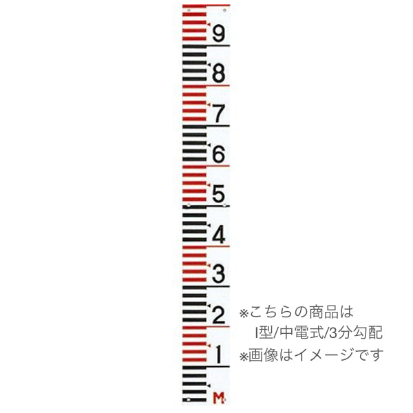  ステンレス量水標I型中電/3分勾配 3分勾配