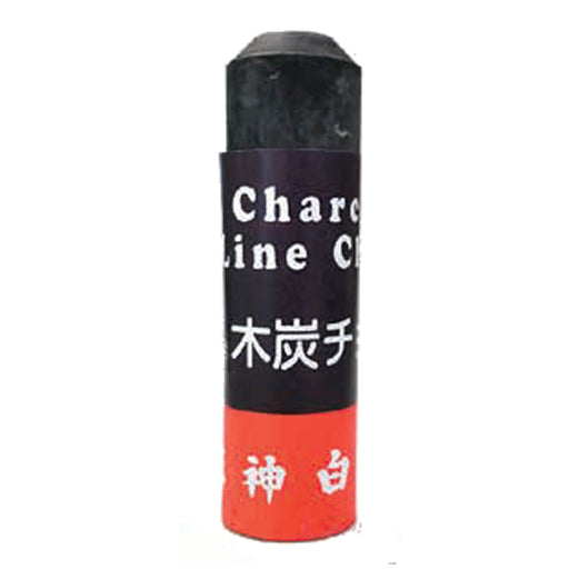 日本白墨工業 工事用木炭チョーク(12本入)黒 MC-1