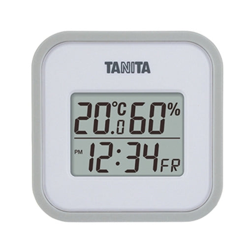 タニタ デジタル温湿度計 グレー TT-558G