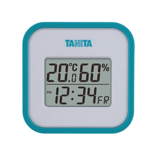 タニタ デジタル温湿度計 ブルー TT-558B