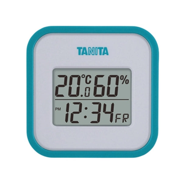タニタ デジタル温湿度計 ブルー TT-558B