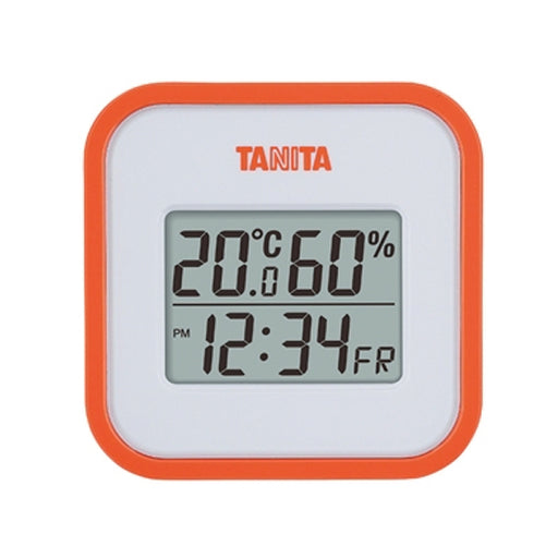 タニタ デジタル温湿度計 オレンジ TT-558O