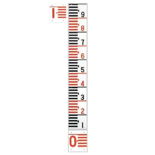 暁化学工業 電力型量水標プラス 鋼板900mm 1CM目盛
